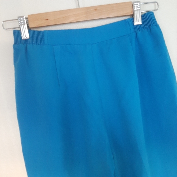 Vintage 90s Lily's of Beverly Hills Vintage Pleated Tennis Pants, Blue Size 6 - Picture 7 of 8